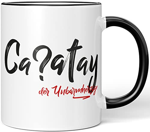 JUNIWORDS Tasse, Ca?atay, der Unbarmherzige, Schwarz (5218337)