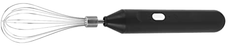Elektrischer Schneebesen, Kabelloser Handmixer 3 Geschwindigkeiten Zum Backen zu Hause (Schwarz)