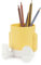 Balvi Pot à Crayons Mr Sitty Couleur Jaune Design coloré et Original avec Deux Compartiments de Stock