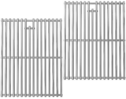 GEDLIRE 17 Inch Stainless Steel Cooking Grate for Home Depot Nexgrill 4 Burner 720-0830H, 720-0830D, 720-0783E, 720-0783C, BBQ Grids Grill Grates Replacement Parts for Kenmore Uniflame, Set of 2