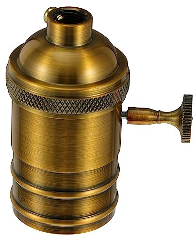 DOITOOL Vintage Lampenfassung E27 Retro Aluminium Druckguss mit Schraubklemmen Hitzebeständig Langlebig für Selbstgemacht Pendelleuchten Esszimmer Wohnzimmer Bar Innenraumgestaltung