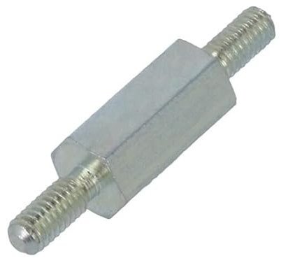 10X 422X10 Distanzmuffe mit Gewinde 10mm Außengew: M2,5 sechskant Stahl DREMEC