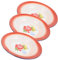 MAGICLULU 3pezzi Vassoi da Portata Smalto Vintage Pz Piatto Decorativo per Snack E Verdure al Vapore Design Cinese Elegante per Tavola E Eventi