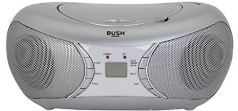 Bush Bluetooth Boombox - Silver (Renewed)