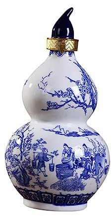 OUNONA Ceramic Gourd Wine Bottle for Wine Sealed Storage Container Portable Drink Storage Bottle