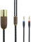 ABLET Cavo bilanciato XLR a 4 pin da 3 m, 7N OCC, rame placcato argento, alloggiamento in legno di noce, compatibile con cuffie Hifiman Sundara, Ananda, Arya, HE400SE, HE4XX, HE-400i