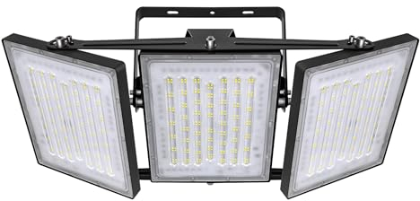 STASUN LED strahler außen 480W, IP66 wasserdicht, 48000LM, LED Außenbeleuchtung, äquivalent zu 2880W Halogenlampen, 6000K Lumière Blanche du Jour, Für Scheunen, Innenhöfe und Garage -Schwarz
