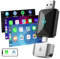 HOTPEAK CarPlay Wireless Adapter UK 2 in 1 Wireless CarPlay & Android Auto Dongle Convert Wired to Wireless Plug & Play Mini Car Play Adapter for iOS 11+ & Cars with Factory Wired CarPlay/Android Auto