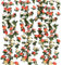 Criveple 6 Stück 49FT Künstliche Girlande Champagner Blumengirlande Rosen Reben Seidenblumen im Freien Hängend Kunstblumen Deko für Hochzeit Schlafzimmer Wand Kulisse Garten Dekoration