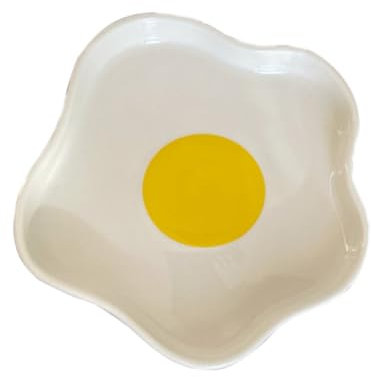 Cabilock Plato De Cerámica Pintado a Mano Bandeja De Desayuno Irregular Plato De Bocadillos Platos Para Servir Plato De Cena Irregular Bandeja De Comida Para Niños Porción De Fruta