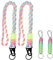 wenrescry 4 Stück Paracord Schlüsselanhänger,schlüsselanhänger bunt mit Karabiner und Schraubverschluss – Geflochtenes Schlüsselband für Outdoor, Camping, Wandern, Motorrad(2 lang 55cm,2 kurz15cm)