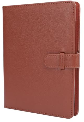 3,5x5 Fotoalbum, Kleines Fotoalbum Hält 80 Fotos, PU-Leder 3x5 Fotoalbum Hochzeit Familie Baby Jubiläums Bilder, Kunst Präsentation Mappen Postkarten Bilder (BROWN)