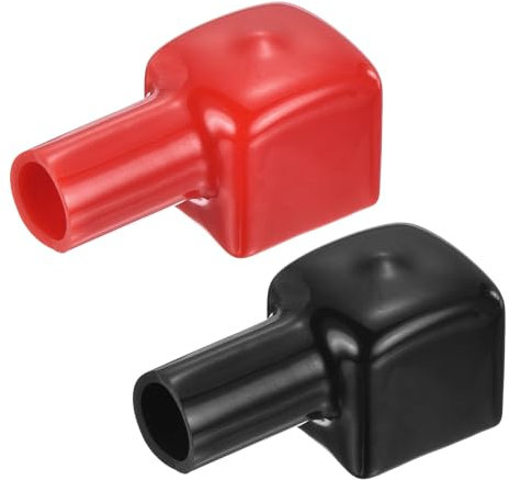 sourcing map Battery Terminal Cover, 2 Pcs Battery Terminal Protector Truck Battery Terminal Cover Positive Negative Poles Stud Covers FL10-18-20mm for Car Accessories Truck Marine Boat