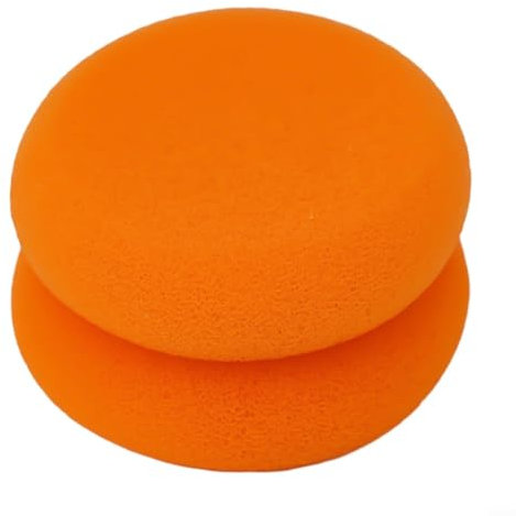 1 Pair Round Ear Pads Replacement Earpads, Memory Foam EarPads Replacement Parts, For KOSS Porta Pro KSC75 Headphones, Ear Pads Headset,Ear Sponge Foam Cushions(Orange)
