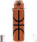MYFOREST Trinkflasche 1 L, langlebiges Tritan, auslaufsicher, spülmaschinenfest, BPA-frei, sturzsicher, Trinkdeckel/Trinkhalm, Handschlaufe, Karabiner (Basketball, 960 ml)