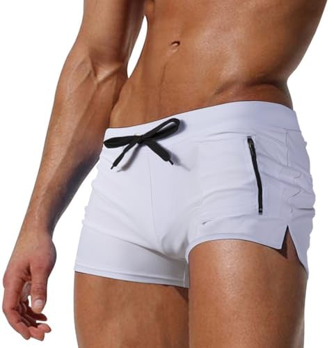 L-Peach Costume da bagno da uomo Boxer da nuoto spiaggia mare piscina slip sportivi pantaloncini A nero XXL