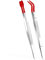Lot de 2 pinces à épiler de précision en acier inoxydable avec pointes en caoutchouc et PVC pour bijoux de laboratoire, fabrication de timbres