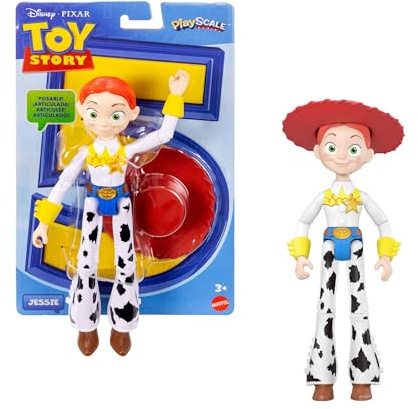 Mattel Disney and Pixar Toy Story Jessie Action Figure 8.8 Inch Tall Cowgirl, 12 Posable Joints, Playscale Movie Accurate, Removable Hat