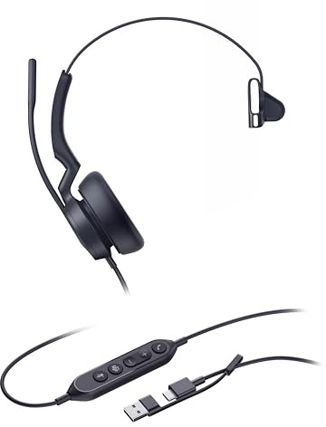 Yealink Headset UH46 Mono Teams USB-C/A