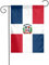 YYHWHJDE Asta de bandera de jardín con patrón de República Dominicana, decoración de patio al aire libre, doble cara, 12 x 18 pulgadas