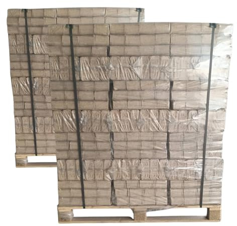 Premium RUF BRIKETTS 100% BUCHE –2 Palette 1920 kg(960+960 kg) 10 kg Packung, Kaminbriketts & Ofenbriketts – für Kaminöfen, Kachelöfen & Holzheizungen, Brennholz Briketts, Holzbriketts