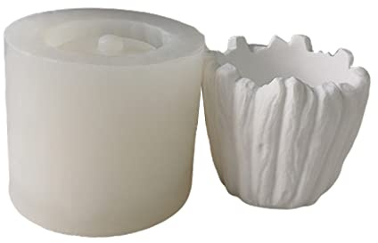 Moule en silicone pour pot de fleurs en forme de cœur, feuilles et plantes grasses, convient pour le jardin, béton, pot de fleurs