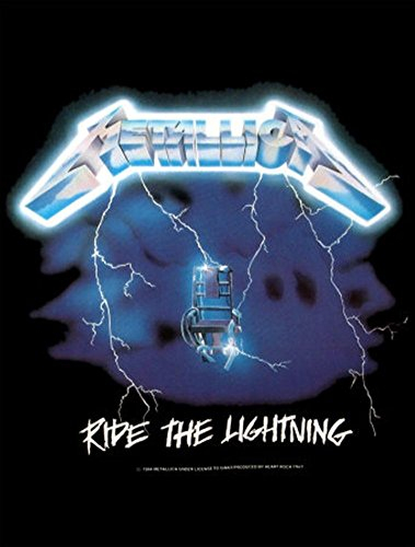 Metallica Ride the Lightning Poster 76,2 x 101,6 cm Textil/Stoff Wohnzimmer, Heimbüro