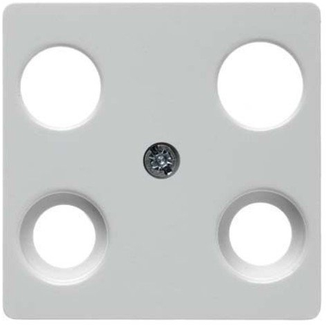 Hager Zentralplatte für Antenne tv-fm weiß Polar