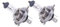 Peugeot 107 05-H4 h-4 Lampen Scheinwerfer