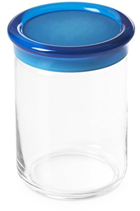 Omada Design Barattolo Cucina in Plastica da 1 lt, Contenitore per Pasta, Alimenti, Made in Italy, Lavabile in Lavastoviglie, Linea Trendy