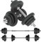 Body Revolution Adjustable Cast Iron Dumbbell Set - Home Gym Equipment for Strength Training & Workouts, 50kg