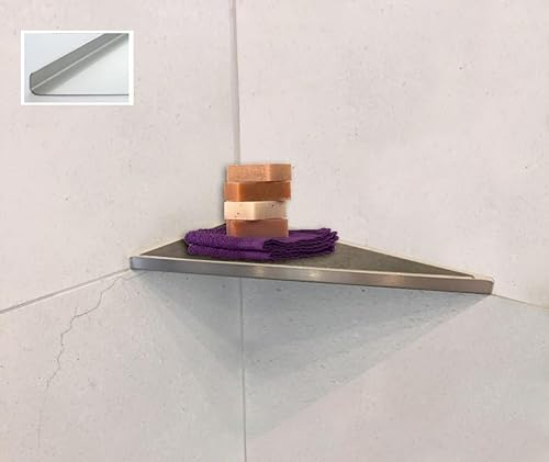 Befliesbare Duschablage - Typ WL3016 - Winkel - Edelstahl V2A/F - nachrüstbar - nachträglich einbaubar