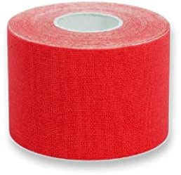 Gima 34747 Taping Kinesiologia, 5 m x 5 cm, Rosso