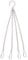50cm (20) - Pack of 4 - Hanging Basket Chains 4 Strand - Extra Heavy Duty Strong Hanging Chain, Clip On Chains Replacements - Chain for Hanging Baskets,