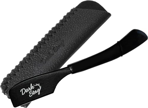 Rasoir barbier Kamisori avec étui en cuir Rasoir barbier Kamisori avec étui en cuir Dark Stag