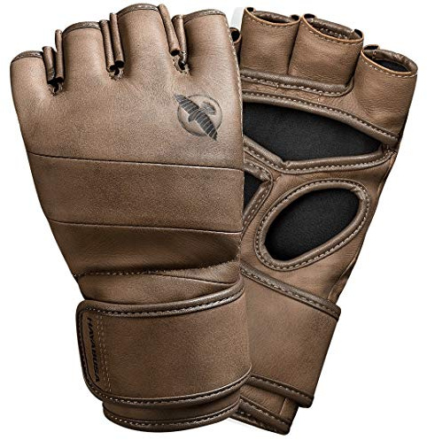 Hayabusa T3 LX Gants de Combat MMA en Cuir 4oz pour Hommes et Femmes - Marron, Petit