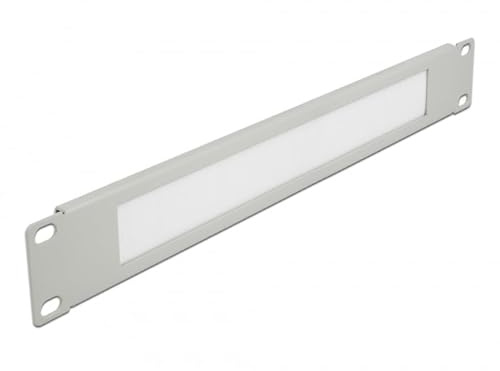 Delock 19″ Kabelmanagement Bürstenleiste 1 HE grau