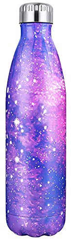 JSSEVN - Borraccia sportiva da 750 ml, a doppia parete, isolante, per bere più ogni giorno, 12 ore, caldo 24 ore freddo