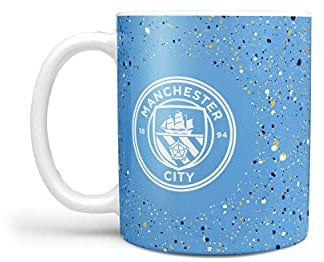 FOCO Premier League Football Manchester City Fan Paint Splatter Coffee Tea 375ml Mug