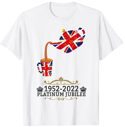 Platinum Jubilee 2022 Union Jack For kids & Jubilee Teapot T-Shirt