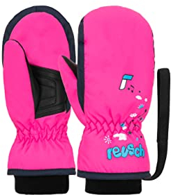 Reusch Kids Fäustling mit Handgelenksschlaufe, angenehm warme und Winddichte Skihandschuhe Alltagshandschuhe Schneehandschuhe zum Schlittenfahren Babyhandschuhe