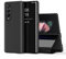 KBIKO-zxl Kompatibel mit Samsung Galaxy Z Fold 4 Hülle Bookstyle Spiegel Makeup Smart View Ständer Schutzhülle Flip Case Cover für Samsung Galaxy Z Fold 4 Flip Mirror Black QH