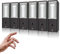 LogicaShop UBOX Set Raccoglitori ad Anelli A4, Faldoni Ufficio con Custodia (Dorso 8, 6Pz Commerciale, Nero)
