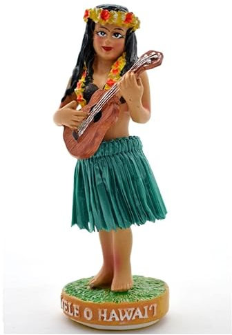 DIXIE STORE Wackelfigur Auto Lustig Hawaii Deko Auto - 11cm Wackelfigur Auto Gadget - Wackeldackel fürs Auto Deko Innen - Autos Spielzeug - Auto Innenraum Zubehör Innenraum Deko - Nemele