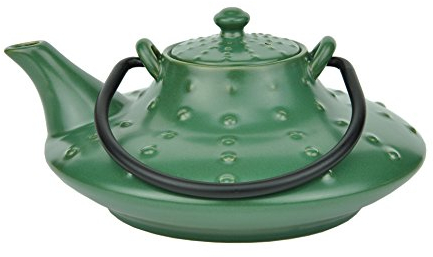 MamboCat Japanische Teekanne Keramik Honshu mit Metallhenkel 0,7l dunkelgrün - Jameson & Tailor 3530