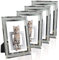 ASelected 4er Set Fotorahmen 13x18 Glas Bilderrahmen Photo Frame Glas Diamant Foto Rahmen Hochzeit Familie