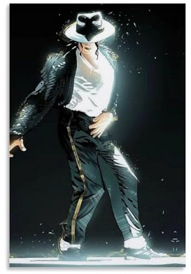 ENILSA Michael Jackson Dancer Poster Dekorative Malerei Leinwand Wandkunst Wohnzimmer Poster Schlafzimmer Malerei,Wandkunst Bilddruck Moderne Familienzimmer Dekor 12x18inch(30x45cm)