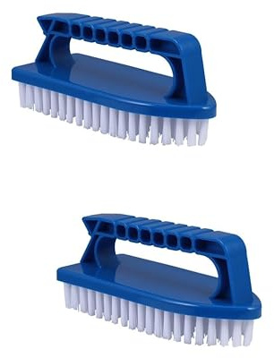 Milisten 2 Piezas Cepillo de Limpieza Multiusos, Cepillo para Juntas de Piscina y Azulejos, Herramienta para Esquinas de Duchas, Suelos y Espacios Exteriores