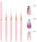 5 Stück Nageldesign Pinsel, Nail Art Liner-Pinsel Dünn Nageldesign, Nagelpinsel Pinsel Nageldesign Nail Pinsel, Pinsel Nagel Liner Pinsel Set, Nagel Pinsel Nail Art Design Pinsel für Frauen