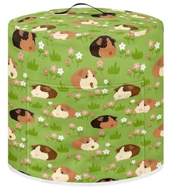 SEANATIVE Pressure Cooker Cover Air Fryer Dustproof Cover Cute Guinea Pig Print Appliance Cover with Storage Pocket for Rice Cooker/Bread Maker/Coffee Maker